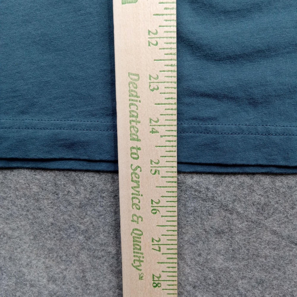 Puma Shirt Mens Large Blue Green Logo Graphic Crewneck Short Sleeve T-Shirt‎ - Picture 5 of 7